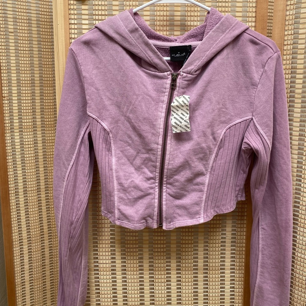 Cropped zip up jacket